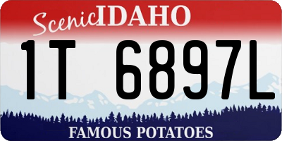 ID license plate 1T6897L