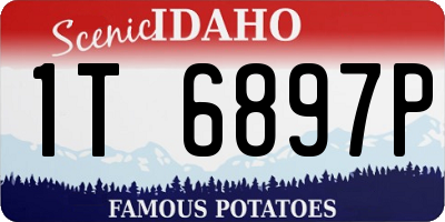 ID license plate 1T6897P