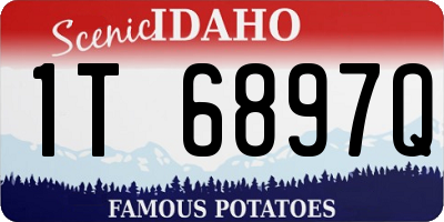 ID license plate 1T6897Q