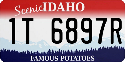 ID license plate 1T6897R
