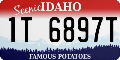 ID license plate 1T6897T