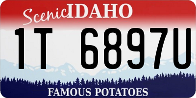 ID license plate 1T6897U
