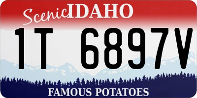 ID license plate 1T6897V