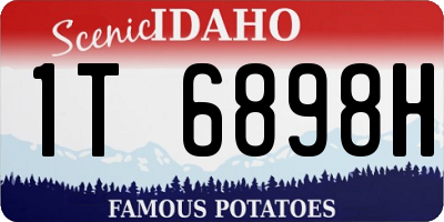 ID license plate 1T6898H