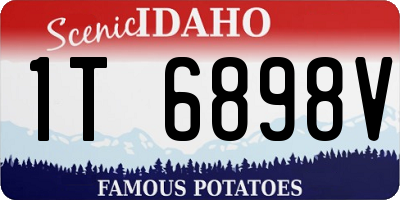 ID license plate 1T6898V