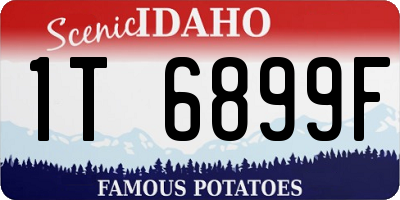 ID license plate 1T6899F