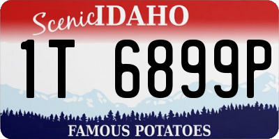 ID license plate 1T6899P