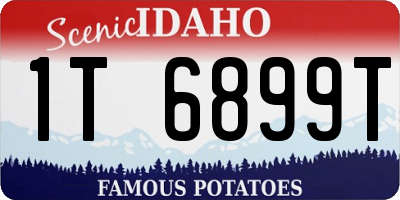 ID license plate 1T6899T