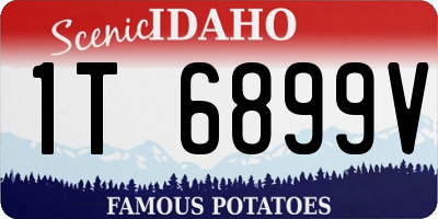 ID license plate 1T6899V