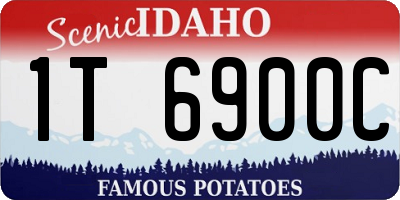 ID license plate 1T6900C