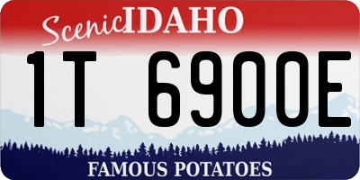 ID license plate 1T6900E