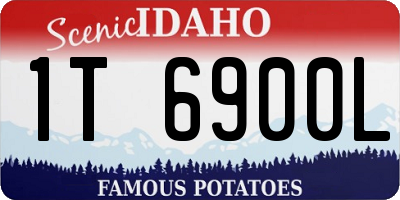 ID license plate 1T6900L