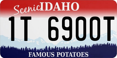 ID license plate 1T6900T