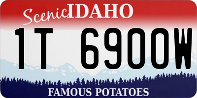 ID license plate 1T6900W