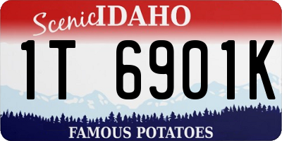 ID license plate 1T6901K