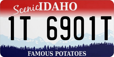 ID license plate 1T6901T