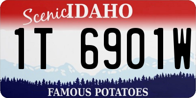 ID license plate 1T6901W