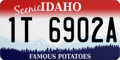 ID license plate 1T6902A