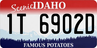 ID license plate 1T6902D