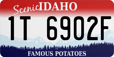 ID license plate 1T6902F