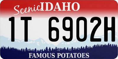 ID license plate 1T6902H