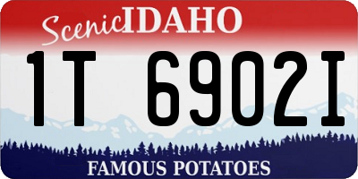 ID license plate 1T6902I