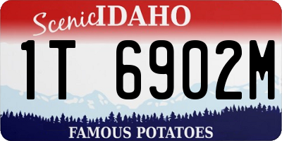 ID license plate 1T6902M