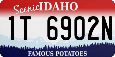 ID license plate 1T6902N