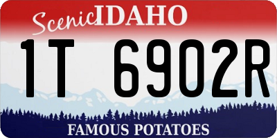ID license plate 1T6902R