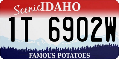 ID license plate 1T6902W