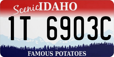 ID license plate 1T6903C