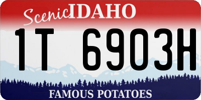 ID license plate 1T6903H