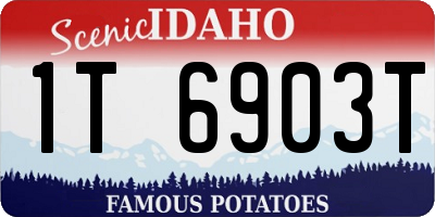 ID license plate 1T6903T