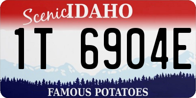 ID license plate 1T6904E