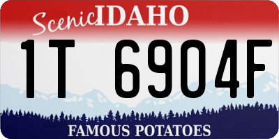 ID license plate 1T6904F