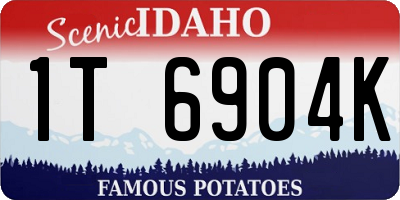 ID license plate 1T6904K