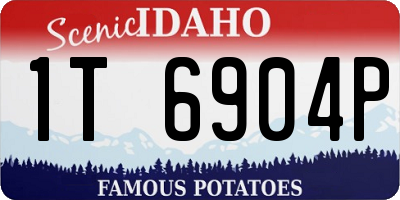 ID license plate 1T6904P