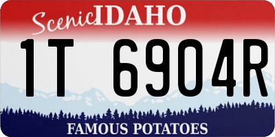 ID license plate 1T6904R