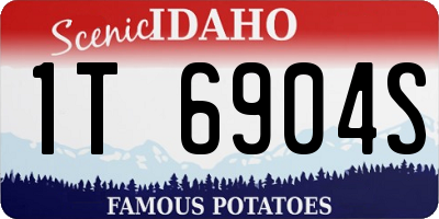 ID license plate 1T6904S