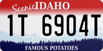 ID license plate 1T6904T