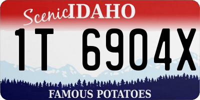 ID license plate 1T6904X