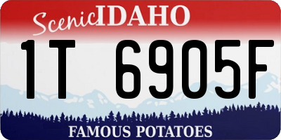 ID license plate 1T6905F