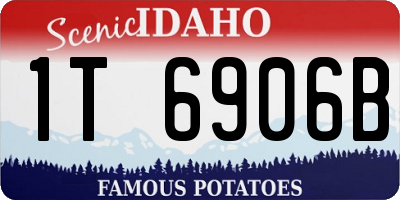 ID license plate 1T6906B