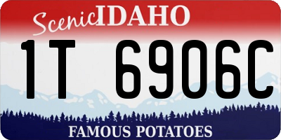 ID license plate 1T6906C