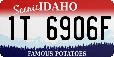 ID license plate 1T6906F
