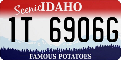 ID license plate 1T6906G