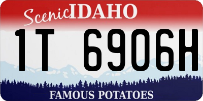 ID license plate 1T6906H