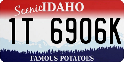 ID license plate 1T6906K