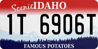 ID license plate 1T6906T