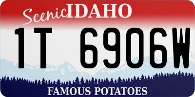 ID license plate 1T6906W